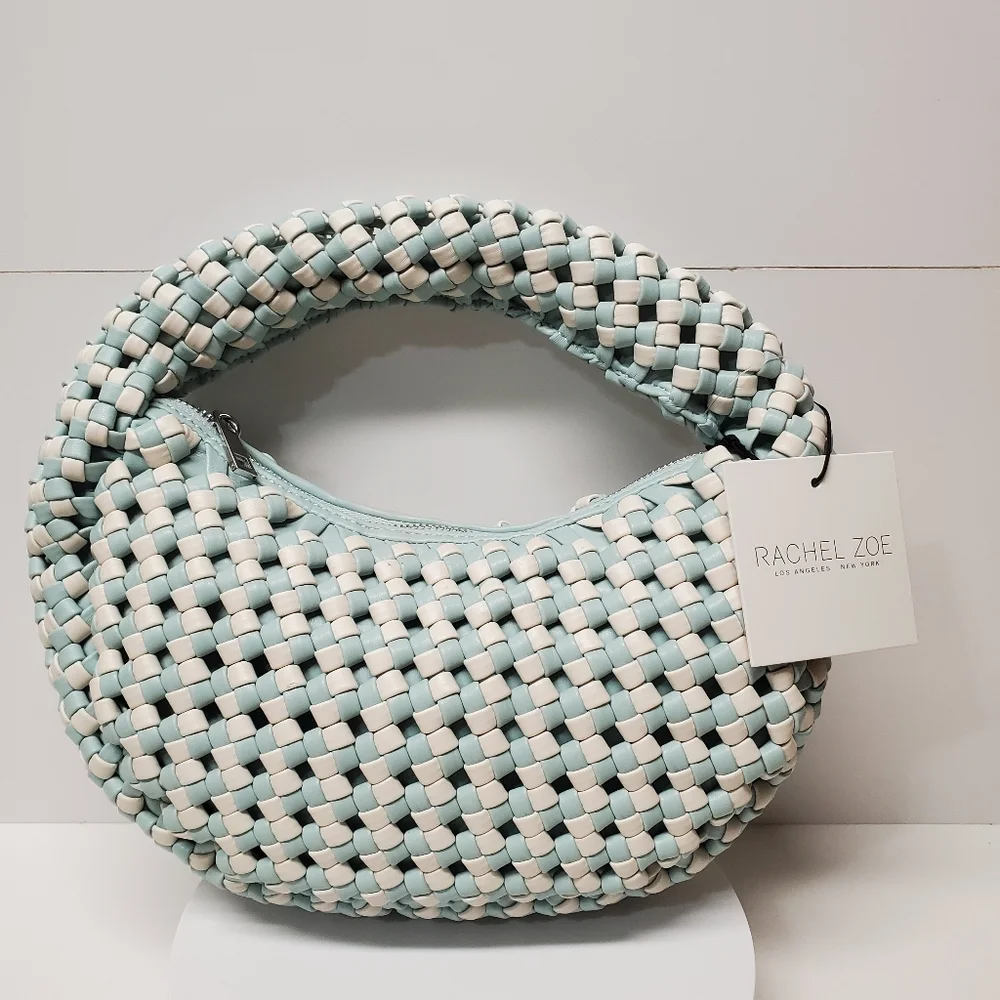 Rachel zoe woven handbag top handle